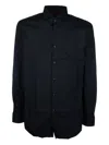 Hugo Boss Slim-fit Shirt In Performance-stretch Cotton-blend Jersey In Black