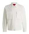 Hugo Boss Long-sleeved Casual Jacket In White