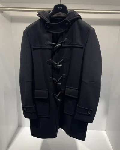 Hugo Boss Long-sleeved Coat In Black