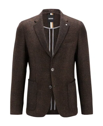 Hugo Boss Long-sleeved Coat In Black