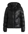 Hugo Boss Water-repellent Padded Jacket With Adjustable Hood In Black