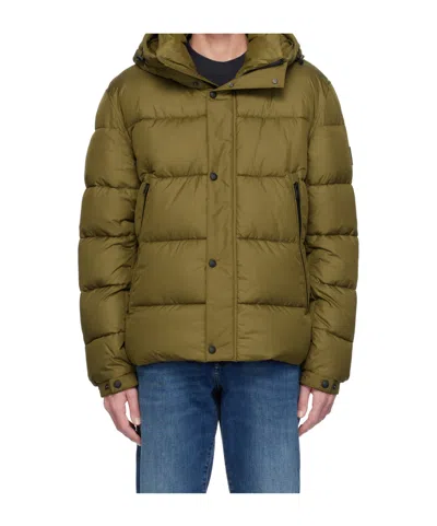 Hugo Boss Green Regular-fit Puffer Jacket In 368-open Green