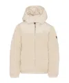 Hugo Boss Long-sleeved Cotton Jacket In Neutral