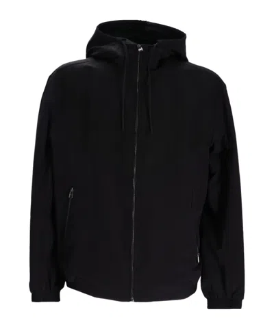 Hugo Boss Long-sleeved Hoodie In Black