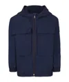 Hugo Boss Long-sleeved Jacket In Blue