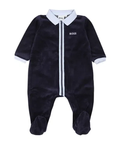 Hugo Boss Long-sleeved Jumpsuit In Black