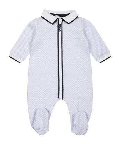 Hugo Boss Long-sleeved Jumpsuit In White