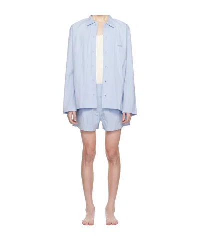 Hugo Boss Long-sleeved Pajama Set In White