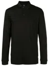 Hugo Boss Boss Regular Fit Polo Shirt In Interlock Cotton In Black
