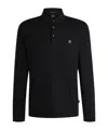 Hugo Boss Boss C Paley 01 Mercerised Polo T Shirt Navy In Black