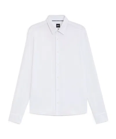 Hugo Boss Long-sleeved Shirt In White