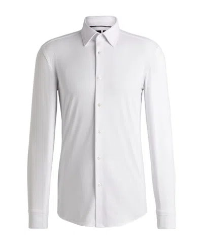 Hugo Boss Long-sleeved Shirt In White