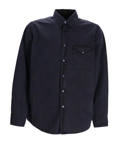 Hugo Boss Long-sleeved Shirt In Black
