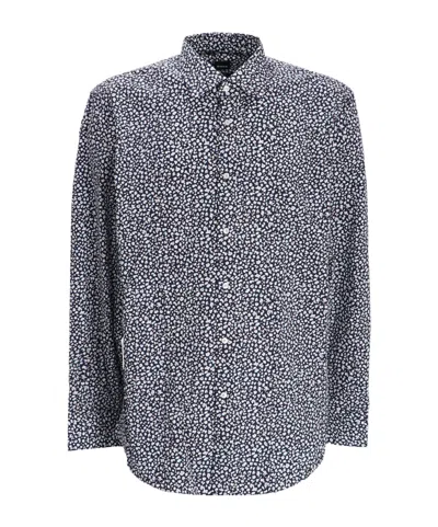 Hugo Boss Long-sleeved Shirt In Black