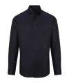 Hugo Boss Long-sleeved Shirt In Blue