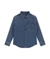 Hugo Boss Camicia Denim Con Applicazione In Blue