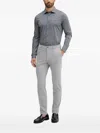 Hugo Boss Long-sleeved Shirt In Gray
