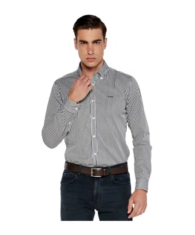 Hugo Boss Long-sleeved Shirt In Gray