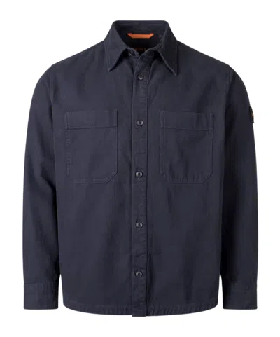 Hugo Boss Long-sleeved Shirt Jacket In Black