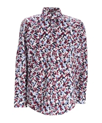 Hugo Boss Long-sleeved Shirt In Multicolor