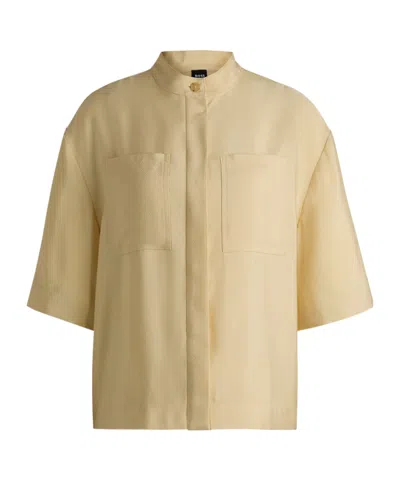 Hugo Boss Long-sleeved Shirt In Nude