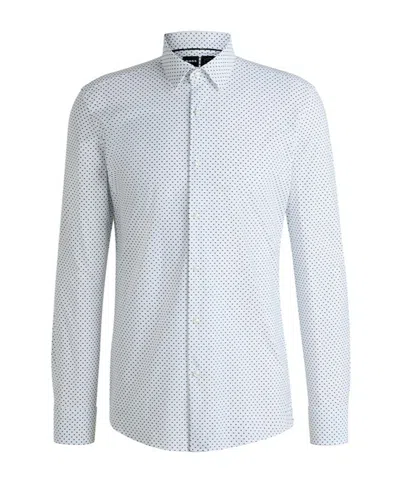 Hugo Boss Long-sleeved Shirt In White