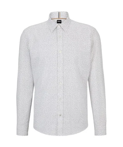Hugo Boss Long-sleeved Shirt In White