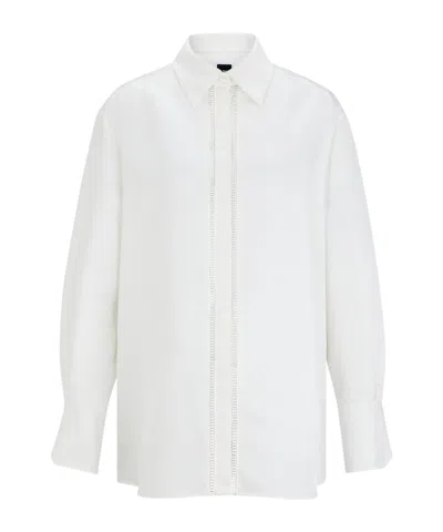 Hugo Boss Long-sleeved Shirt In White