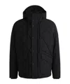 Hugo Boss Long-sleeved Short Down Jacket In Black