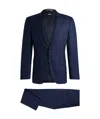 Hugo Boss Long-sleeved Single-breasted Suit Set In Black