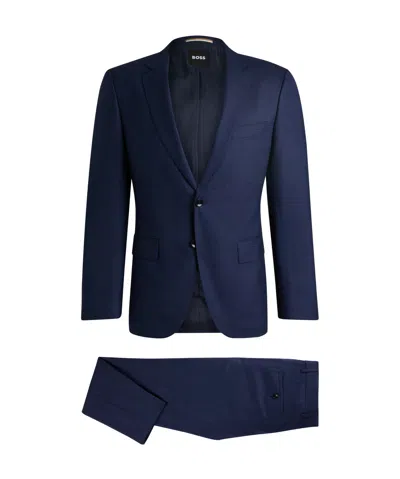 Hugo Boss Long-sleeved Single-breasted Suit Set In Black