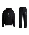 Hugo Boss Long-sleeved Sportswear Sweater Set In Black