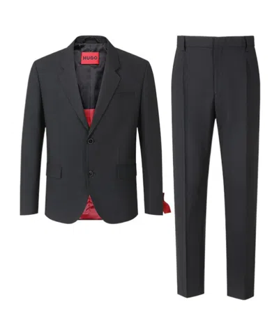 Hugo Boss Long-sleeved Suit In Black