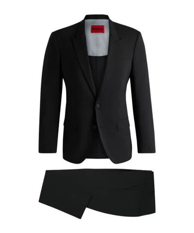 Hugo Boss Long-sleeved Suit In Black