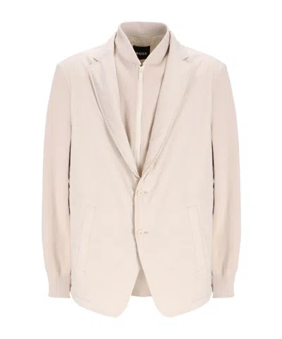 Hugo Boss Long-sleeved Suit Coat In White