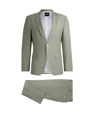 Hugo Boss Long-sleeved Suit In Gray