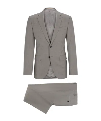 Hugo Boss Long-sleeved Suit In Gray