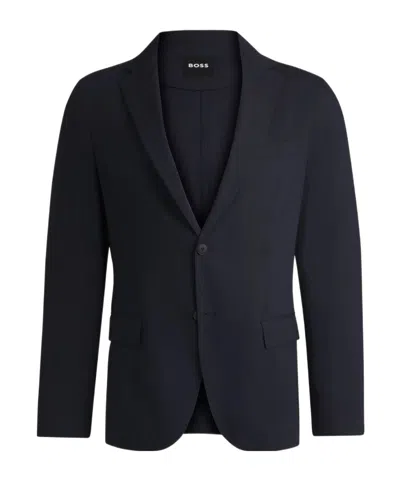 Hugo Boss Long-sleeved Suit Jacket In Black