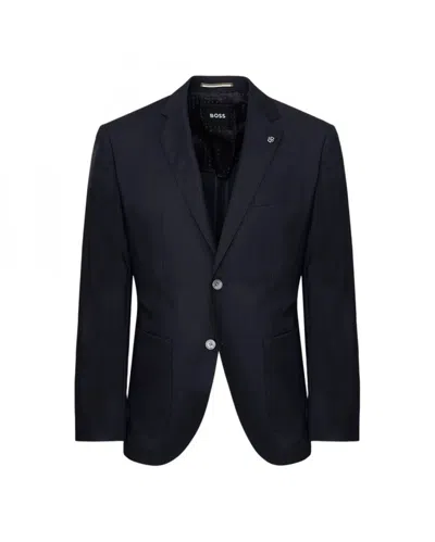 Hugo Boss Long-sleeved Suit Jacket In Black