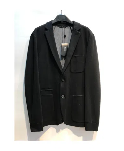 Hugo Boss Long Sleeved Suit Jacket In Black
