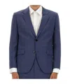 Hugo Boss Long-sleeved Suit Jacket In Blue