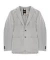 Hugo Boss Tailored Jacket Notch Lapel Front Pockets In Gray