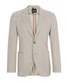Hugo Boss Long-sleeved Suit Jacket In Nude