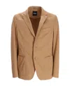 Hugo Boss Slim-fit Jacket In Performance-stretch Jersey In Nude