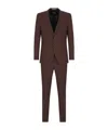 Hugo Boss Long-sleeved Suit In Red