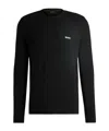 Hugo Boss Long-sleeved Sweater In Black