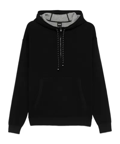 Hugo Boss Long-sleeved Sweater In Black