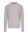 Hugo Boss Long-sleeved Sweater In Gray