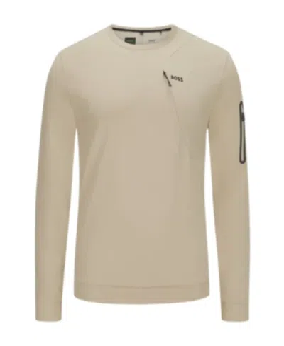 Hugo Boss Long-sleeved Sweater In Nude