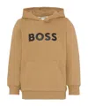 Hugo Boss Long-sleeved Sweatshirt In Brown